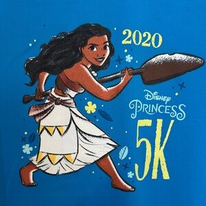 Run Disney Blue Princess 5K Tee
